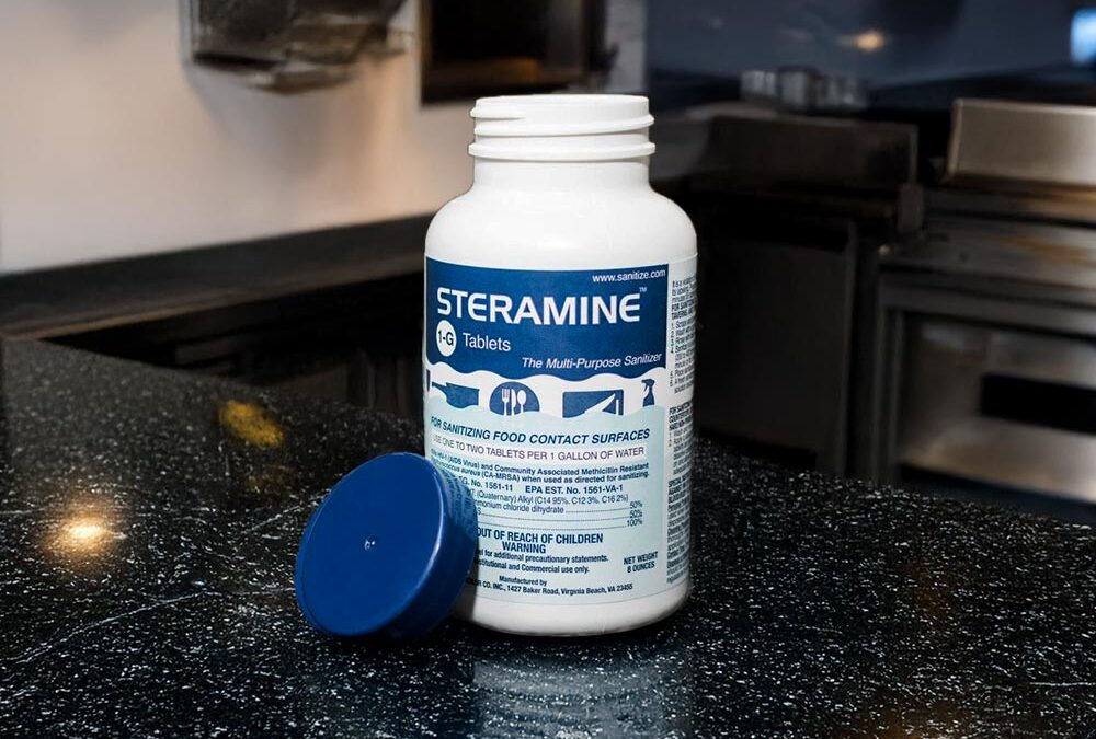 How to use steramine tablets for food-safe sanitizing