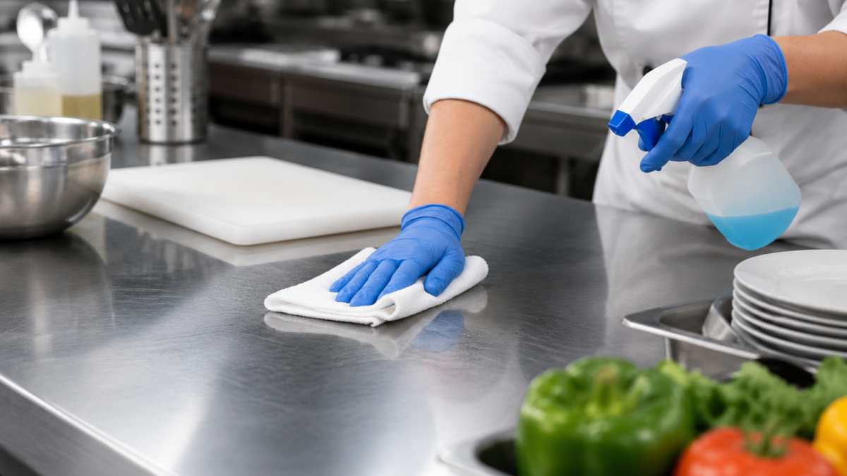 Sanitizing contact surfaces