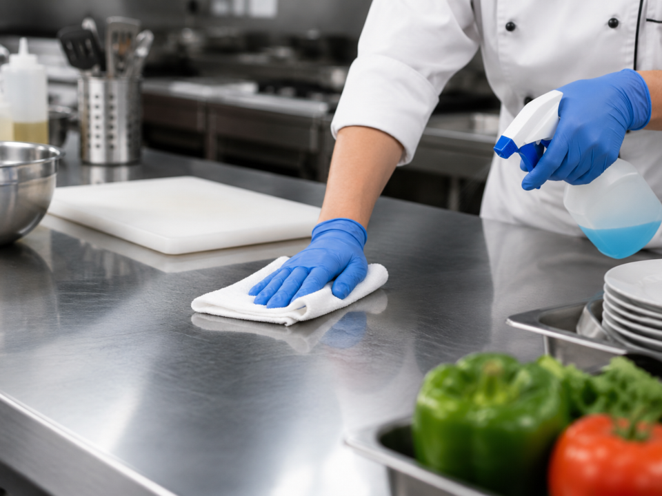 Sanitizing contact surfaces
